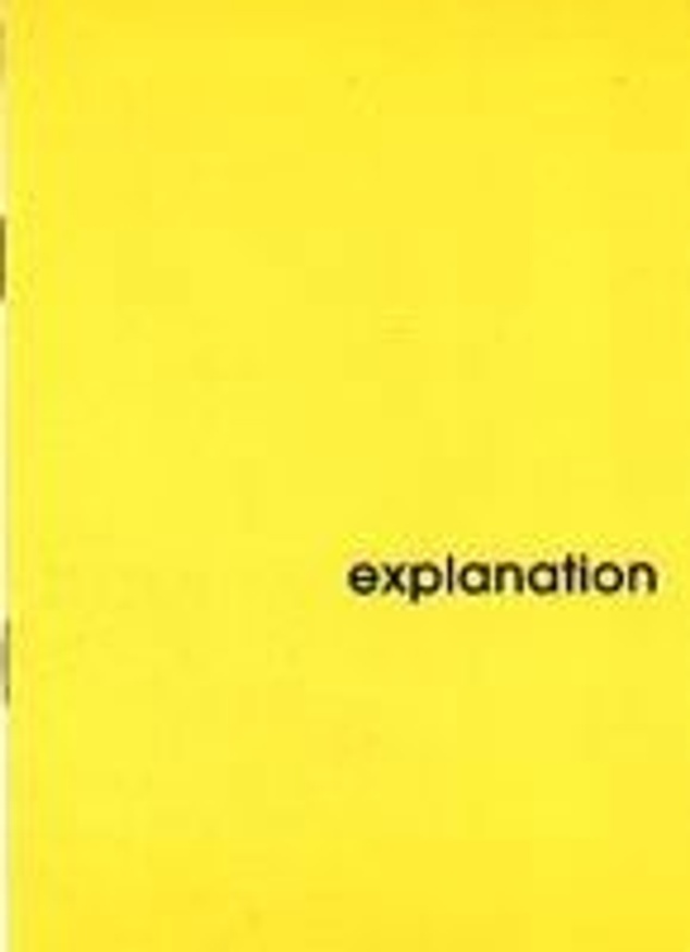 Explanation in Art is not Explanation