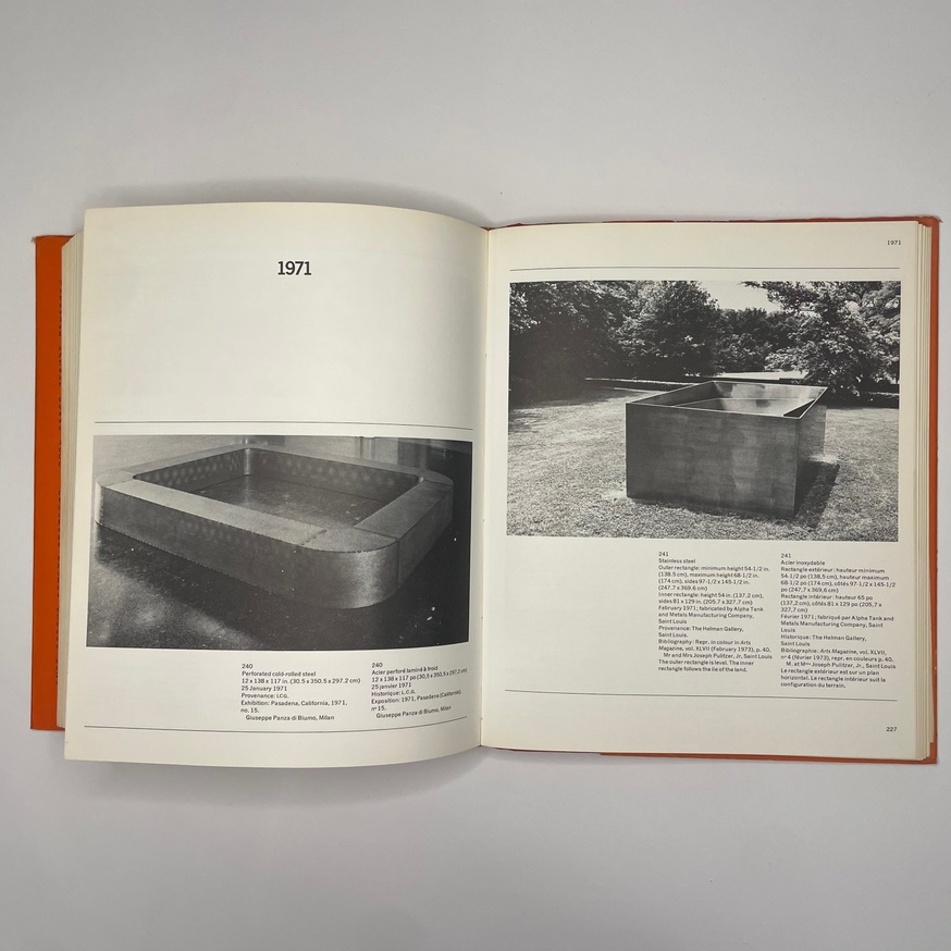 Donald Judd: Catalogue Raisonné of Paintings, Objects, and Wood-Blocks 1960 - 1974 thumbnail 13