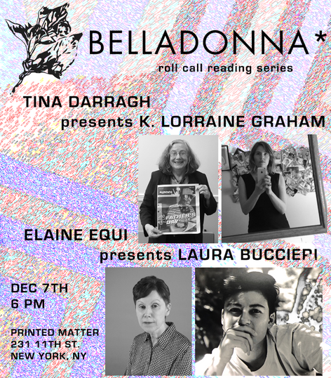 Belladonna* Roll Call Reading Series