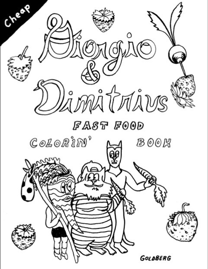 Giorgio & Dimitrius: Fast Food Coloring Book