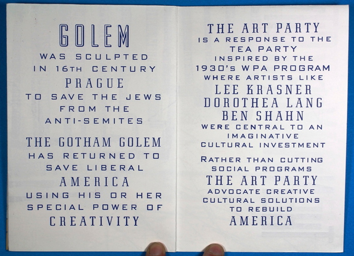 Gotham Golem : Join the Art Party of the USA thumbnail 4