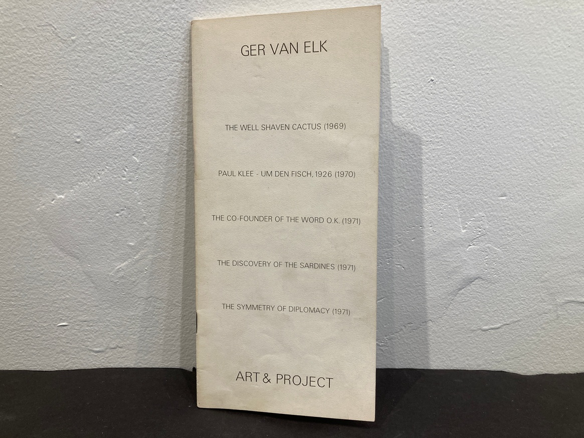 Art & Project Bulletin: The Well Shaven Cactus (1969), Paul Klee - Um Den Fisch, 1926 (1970), The Co-Founder of the World O.K. (1971), The Discovery of the Sardines (1971), The Symmetry of Diplomacy (1971)