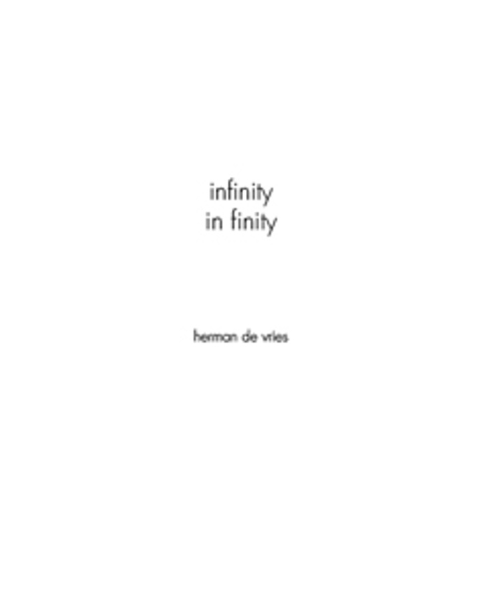 Infinity in Finity