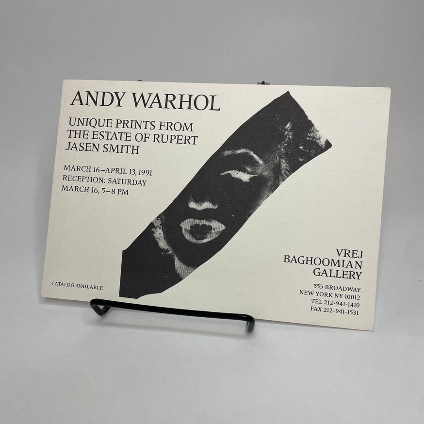 Assorted Andy Warhol Cards and Invitations, 1986-1996 thumbnail 6