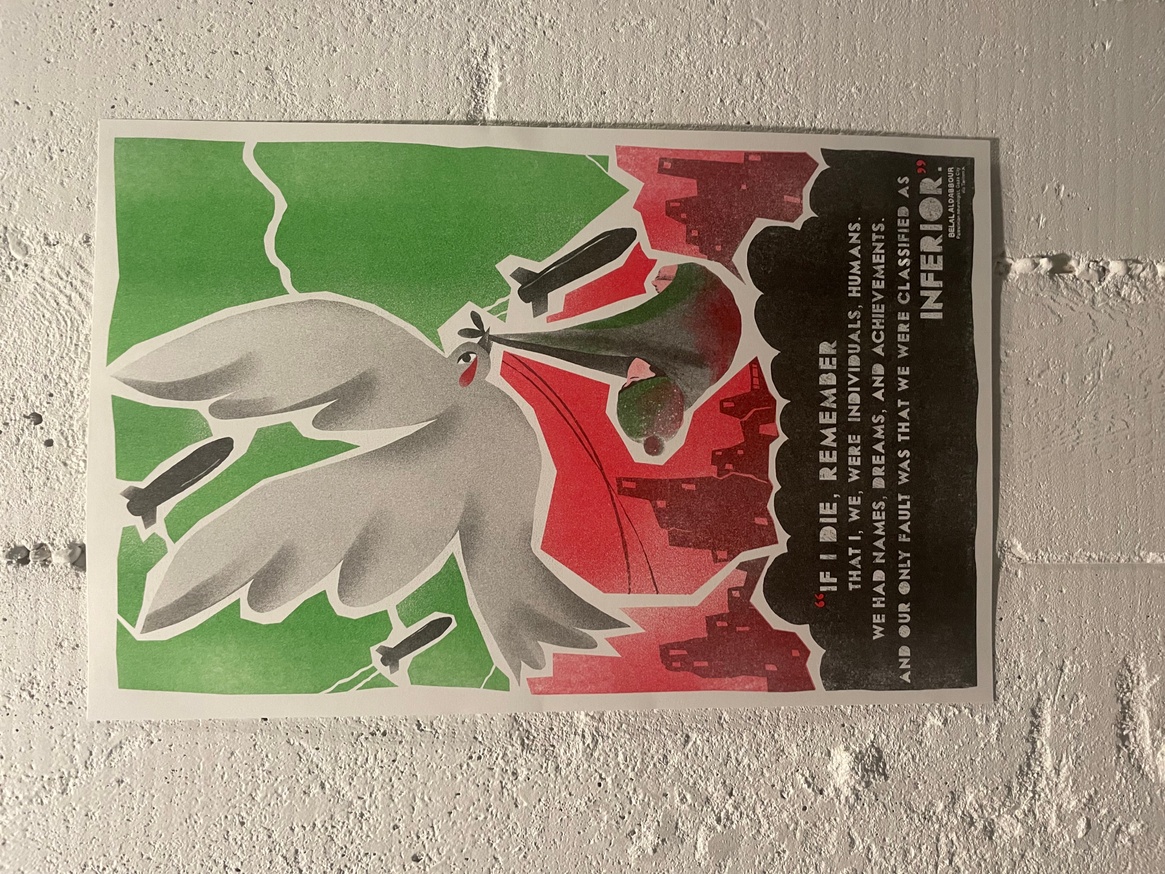 Palestine Riso Poster (Dove)