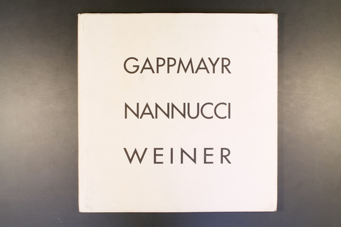 Gappmayr/Nannucci/Weiner thumbnail 3