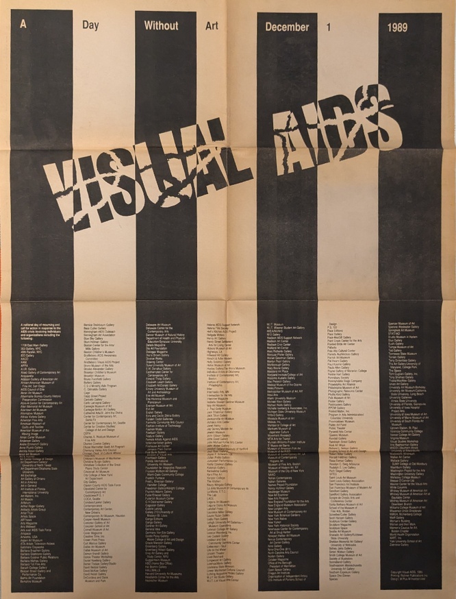 Visual Aids: A Day Without Art 1989 [Poster] 