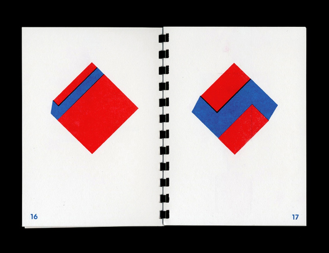 1970-1977 : 20 Geometric Abstractions in Red and Blue from Daniel Peralta's Sketchbook thumbnail 5