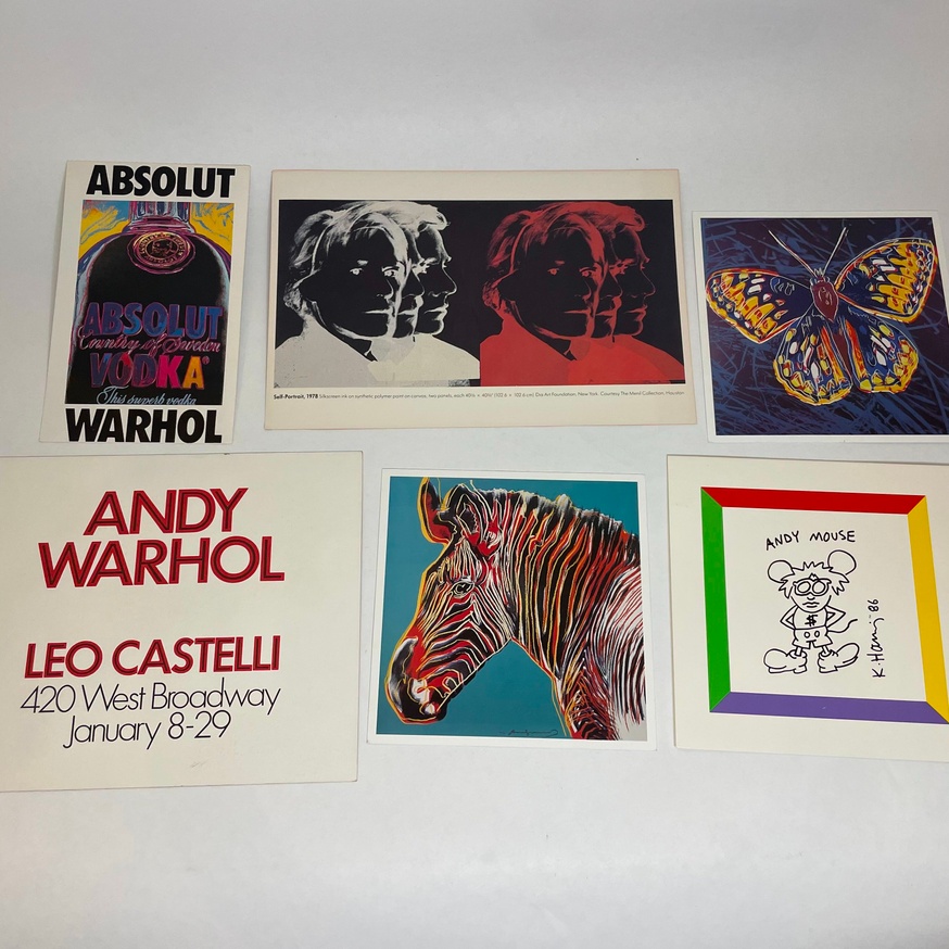 Assorted Andy Warhol Cards and Invitations, 1986-1996