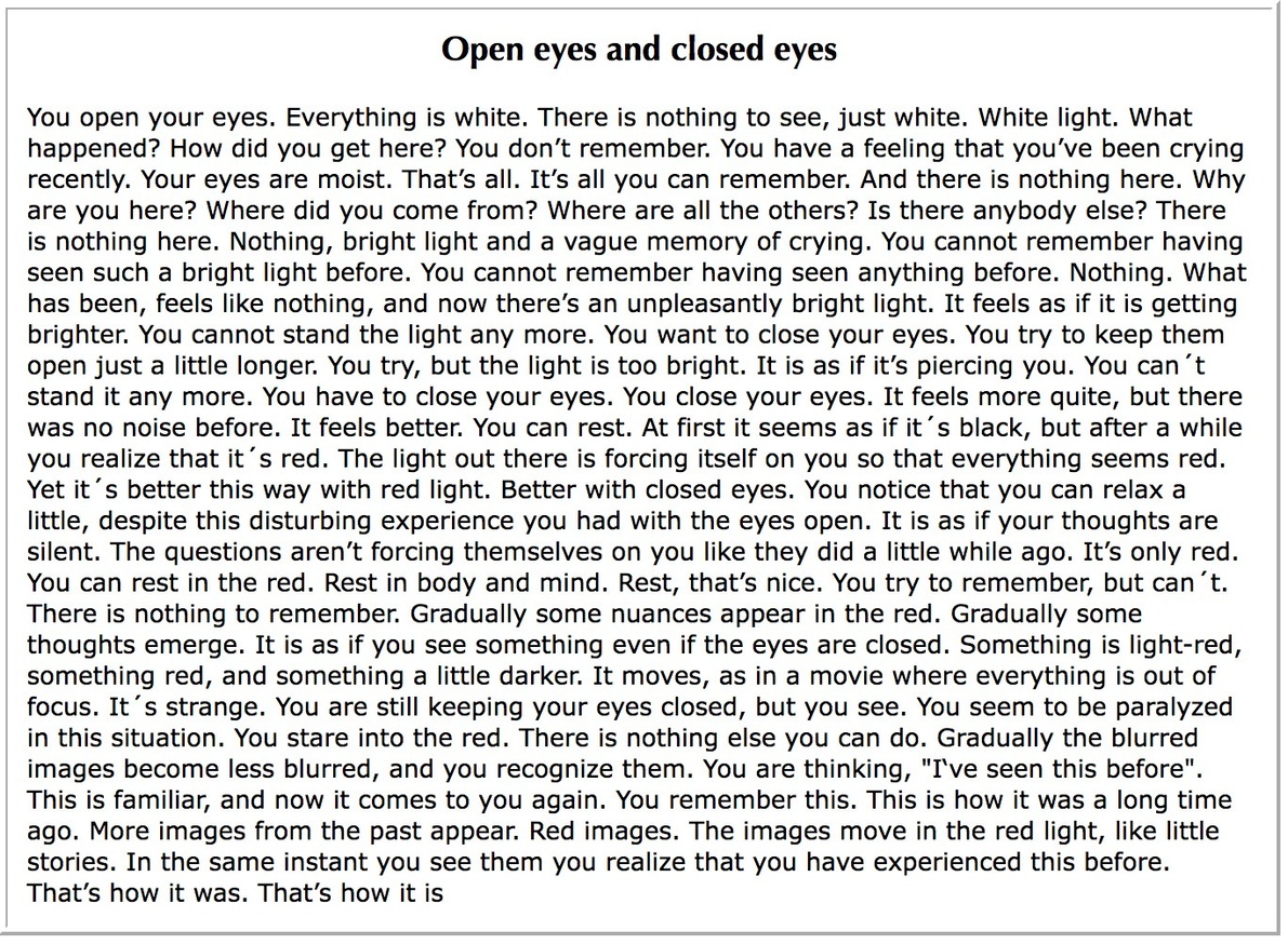 Open Eyes and Closed Eyes thumbnail 2