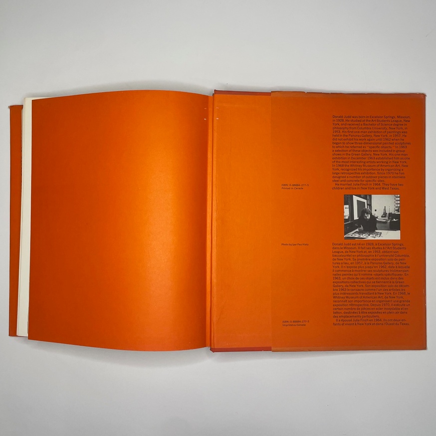 Donald Judd: Catalogue Raisonné of Paintings, Objects, and Wood-Blocks 1960 - 1974 thumbnail 18