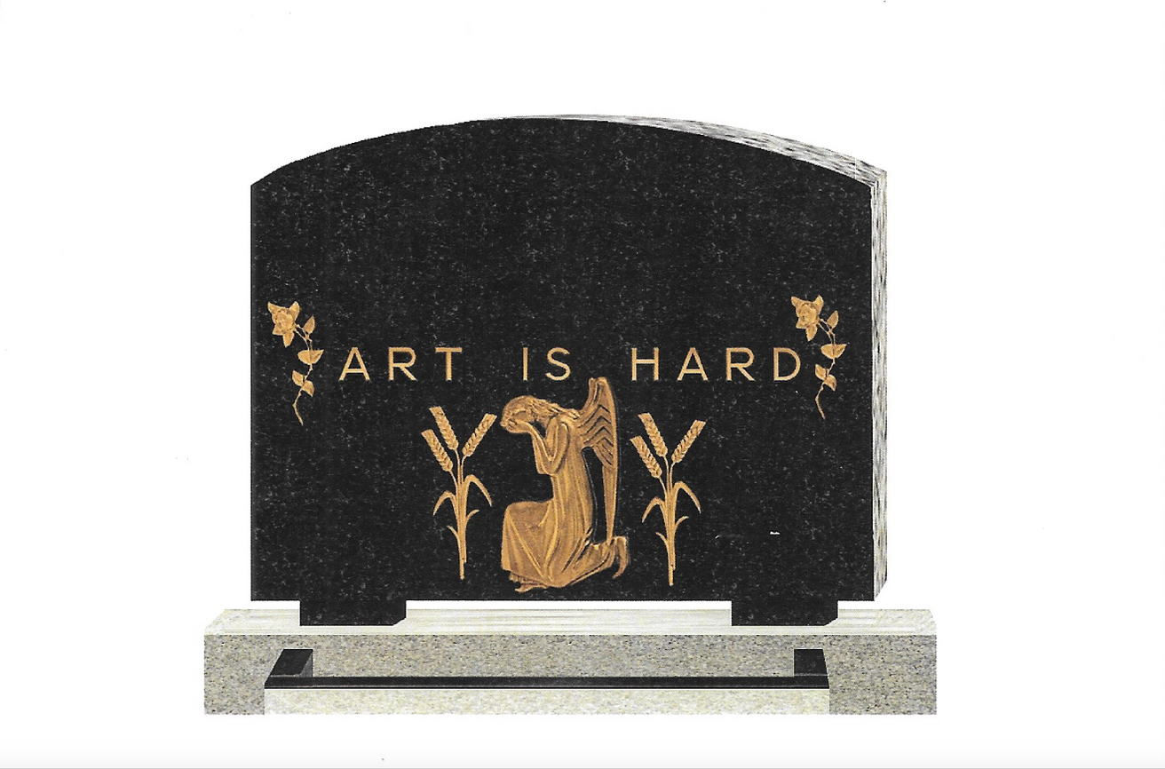 Art Is Hard Postcard