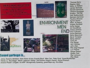 "Environment Men End" Visioning Life Systems Launch Postcard